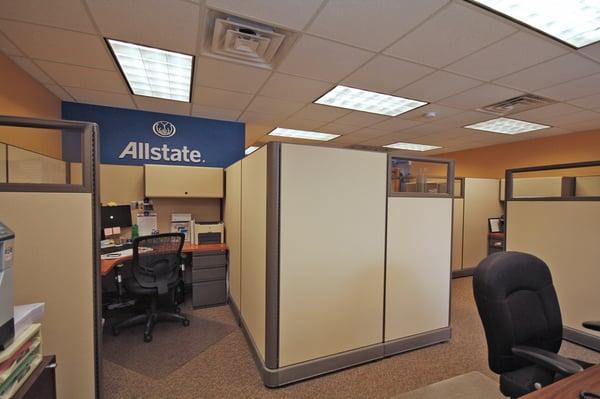 Here is where dedicated Allstate agents sit.