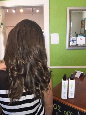 New Cote Hair Products make hair shine and curl beautifully.