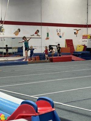 Kids Balancing on beam