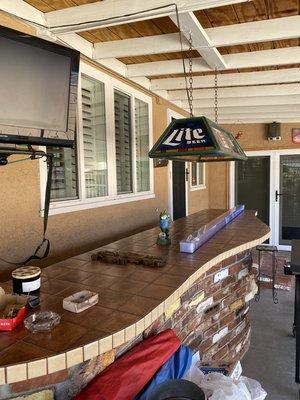 Beautiful outdoor patio area for relaxing, now with Clean windows