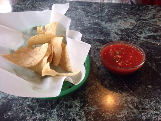 Homemade chips and salsa. Bomb.com