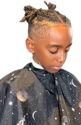 Kids mid bald fade