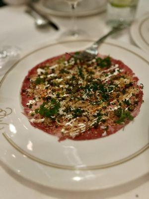 Beef carpaccio