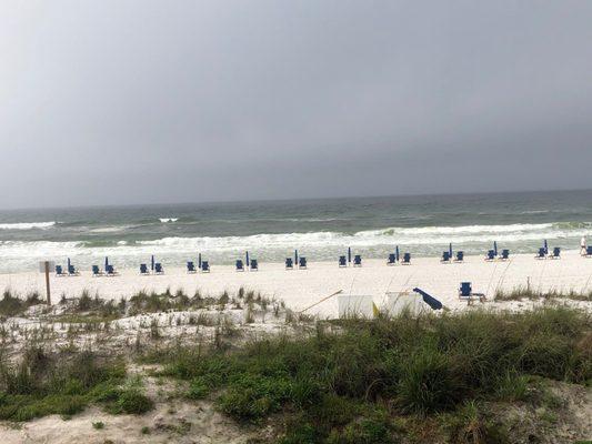 Beach view from the room