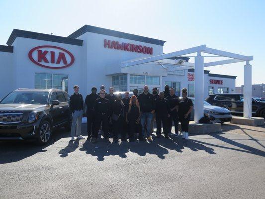 Hawkinson KIA Sales Team.