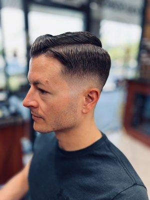 Get yourself a flawless skin fade like our friend here, who comes all the way from Tucson to see us!