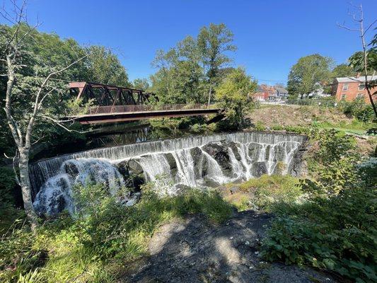 Yantic Falls. The area is currently under done construction toon but we did venture in a little and saw this beautiful sight