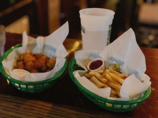 Cheese curds and fries