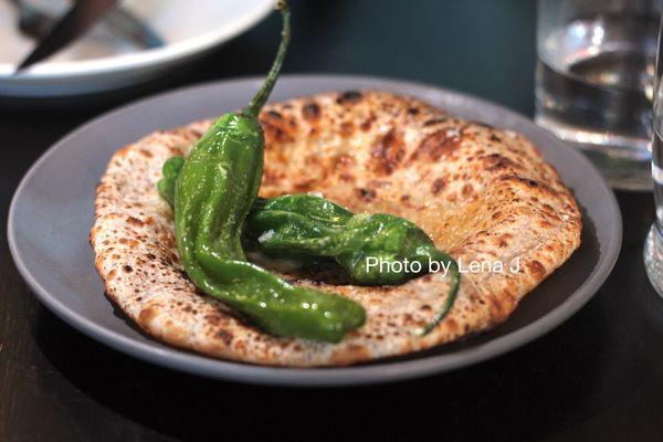 Chili Cheese Kulcha ($12) - Tillamook Cheddar, Shishito Pepper. Pretty good but not outstanding.