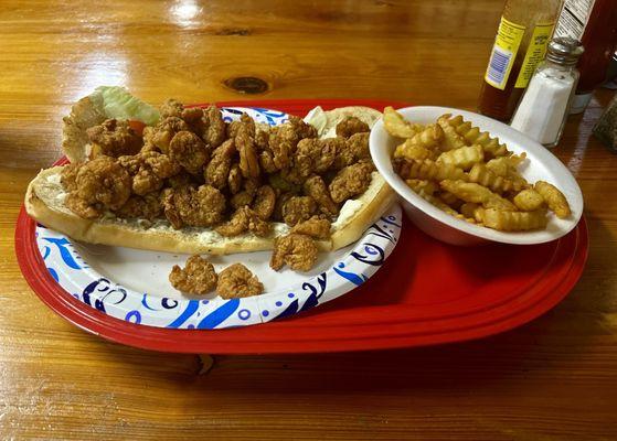 Overstuffed Shrimp Poboy