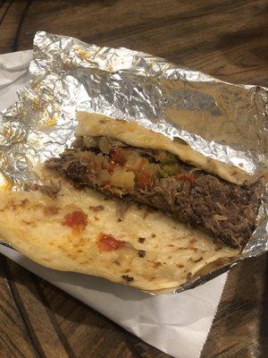 Barbacoa a la Mexicana taco