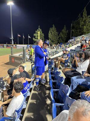 The Quakes MC had our section, the sections to the left, right and above us sing Happy Birthday to me during the game.