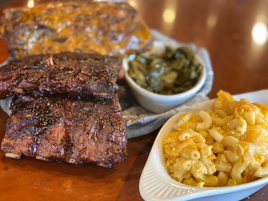 Ribs, Mac & Cheese, and Collard Greens Lunch Special