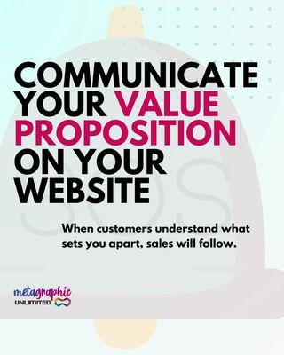 We can help you to Communicate your value proposition on your website.