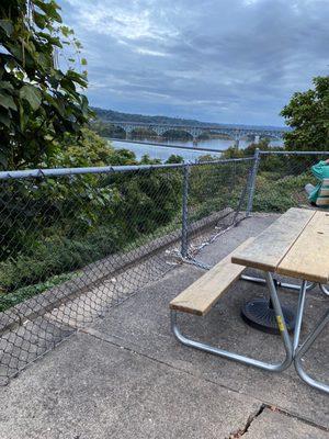 View from the picnic tables