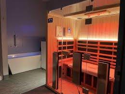 Our IR Sauna/Cold Plunge Contrast Therapy Room. 60 Min Sessions - plenty of time for two full cycles between hot/cold! Bring a guest for $20