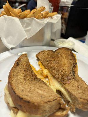 Grilled cheese and fries