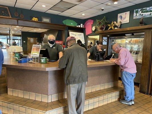 Entrance and to-go counter.