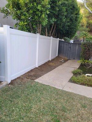 Vinyl fence