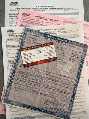 DMV Paperwork experts