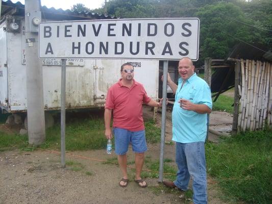 Christopher Mey, Director of International Sales for Rocky Patel, and Paul Davis, of JR Cigars in Clayton, MO, visit Honduras.