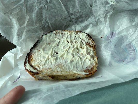 When you're charging $1.60 to get cream cheese on your bagel, it shouldn't be a smears worth.