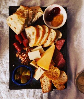 This is half of the charcuterie plate from B&P's.