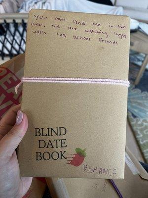 blind date with a book: romance themed