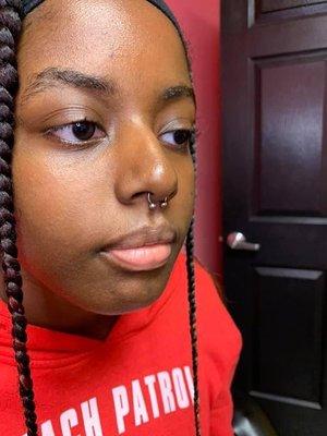 Septum piercing