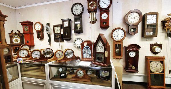 Our retail clocks for sale, New and old!