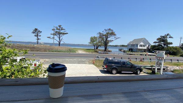 Great view, staff and latte. We'll do e.