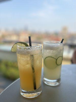 Tamarind margarita Cucumber mint cooler