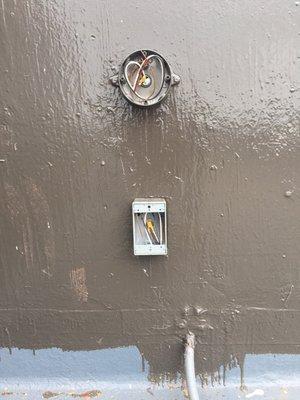 Weatherproof boxes w/ prewire for Rooftop lighting and power outlet.(San Francisco)