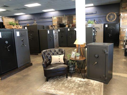 You've never seen a showroom like the showroom of Liberty Safes of Sacramento. Stop in and see what a true 5 star experience is all about