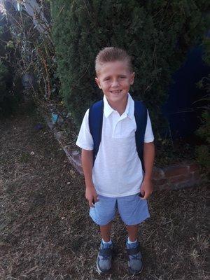 First day of first grade Carver here we come