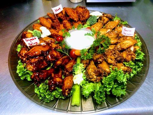 50 piece wing platter