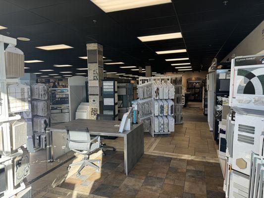 A huge variety of tile displays to browse through