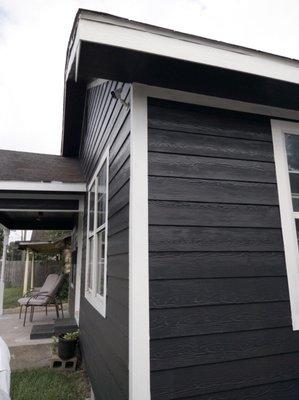 Hardi plank siding.