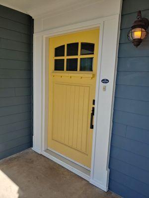 Front door trim repaint