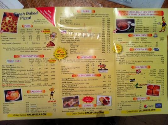 Inside menu