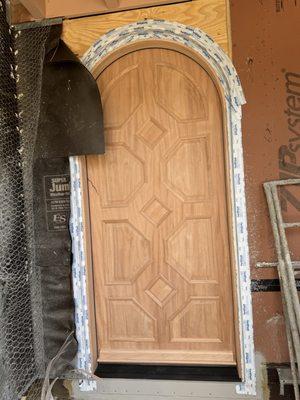 Custom Arch Door Installation