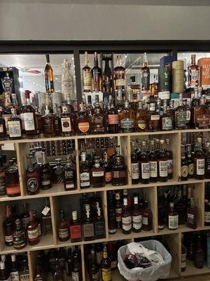 Great selection of spirits and wine to purchase.