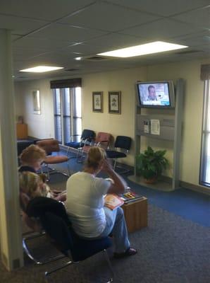 Comfortable waiting area with all the amenities