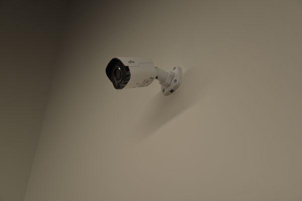 Security cameras with DVR.