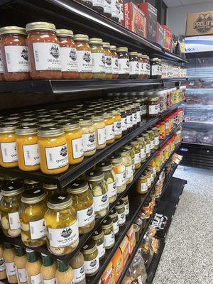 Lots of spices/salsas. Great selection!