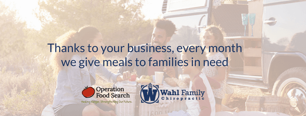 We are a certified giving company.  We donate 13,200 meals every year to families in need in St. Louis.