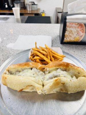 Cheesesteak and Tiramisu!