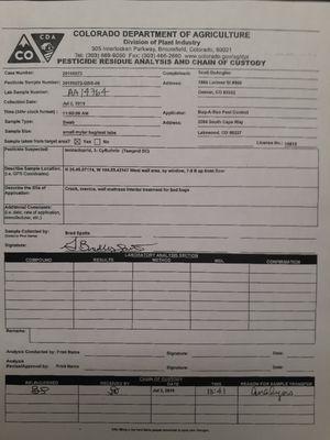 Dept Agriculture Evidence Logs