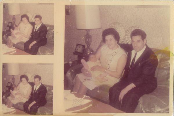 MY  FATHER  AND  MOTHER  WITH  MY  NEW  BROTHER  ANTHONY  WAS  A GREAT DAY  MOTHER  SO  HAPPY  NEVER FORGOT THIS DAY