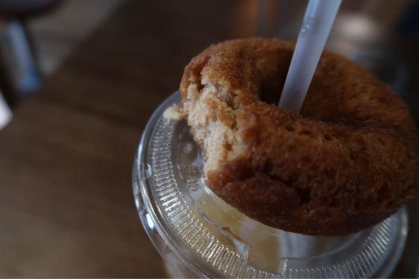 Cider donut & cider